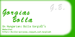 gorgias bolla business card